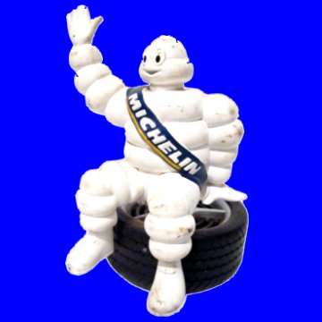 Michelin Plastic Advertising Desk Stand - From about the 1950's and 60's.