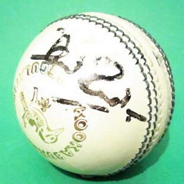Original Kookaburra Cricket Ball signed by Dave Richardson.