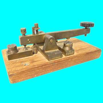 Morse Code Key - Made out of Brass made by Elliot Brothers (London) Ltd.