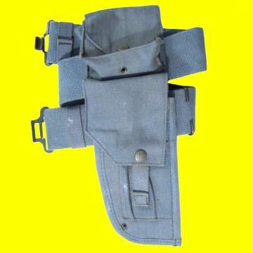 Old S.A. Police Webbing Belt with Holster.
