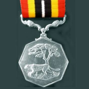Southern Africa Medal with Double Cast Suspender - Full Size - With Ribbon - Numbered 033872.