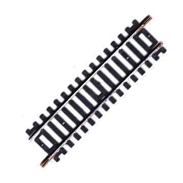 Lima - Lot of 6 HO gauge Track Sections - Straight - 10.5cm. long.