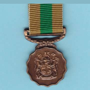 Ten Year Good Service Medal (Bronze) - Miniature.