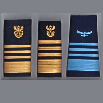 Three Prototype Rubberized Chief Of The Air Force Rank Insignias.
