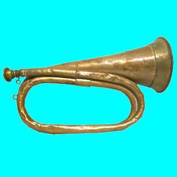 First World War Brass Bugle - Could be French Foreign Legion - Made in London.