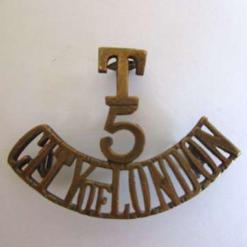 T 5 City Of London Shoulder Title.