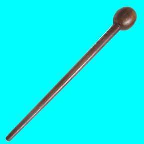 Apartheid Era - Old S.A.P Constables Knop Kierrie - Short And Ball  Type - With Markings.
