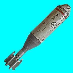S.A.D.F. Illuminating 60mm.Mortar Bomb Shell Casing - M63 - Complete Item - Deactivated.
