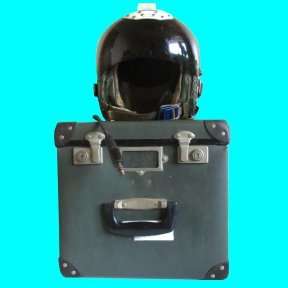 Rhodesian And S.A.A.F - Alouette Helicopter Helmet In It's Original Container.