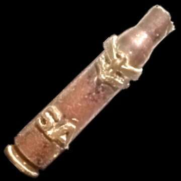 14mm. Decorated Shell Casing - S.A.A.F. Trench Art.