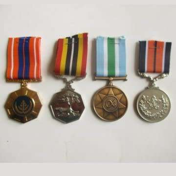 Border War Period - Group Of Four S.A.D.F Full Size Medals - Numbered.