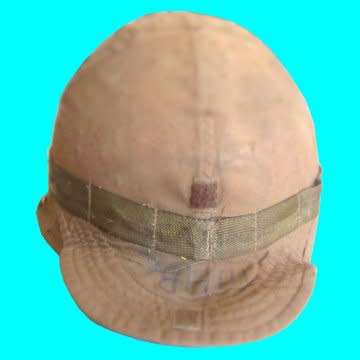 Border War Period Para Helmet Used With Original First Pattern Nutria Cover.