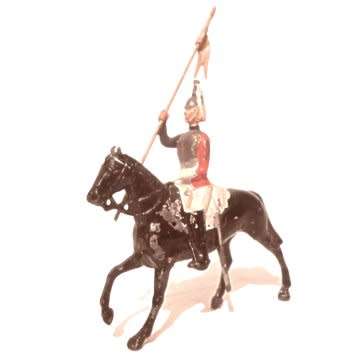 A British Soldier on Horseback - Trooping Of The Colours.- Made by Britains - 1930's.