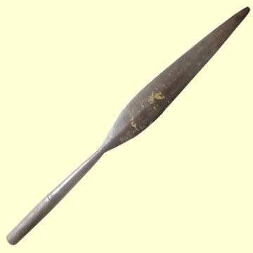 First and Second World War non-combative Assegaai with Military Marking.  Shaft Missing.