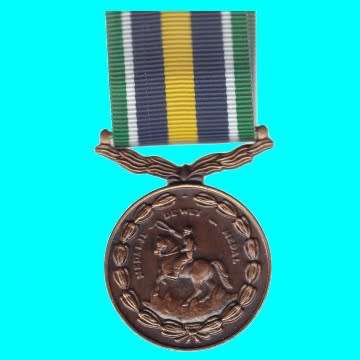 De Wet Medal with Ribbon - Full Size - Numbered 13060