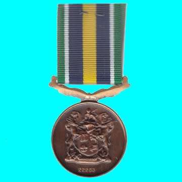 De Wet Medal with Ribbon - Full Size - Numbered 13060