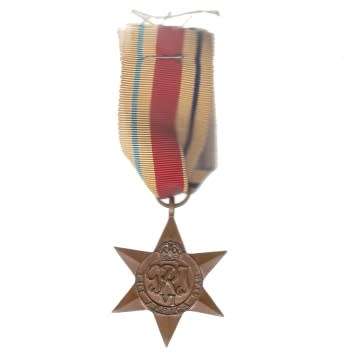 Second World War Full Size Africa Star In The Name Of 116197 C.N.M. Moalister.