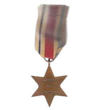 Second World War Full Size Africa Star In The Name Of 116197 C.N.M. Moalister.