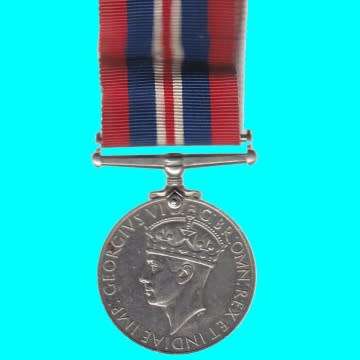 Second World War Full Size Medal - In The Name Of 191107 D.S Visser.