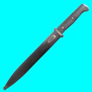 Mauser Bayonet 1943 With Metal Scabbard - Matching Numbers - See Photos.