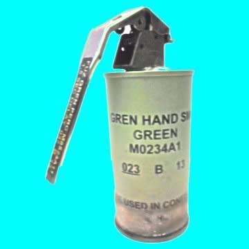 Deactivated (Used) Gren Hand Smoke Grenade As Shown In Photo.