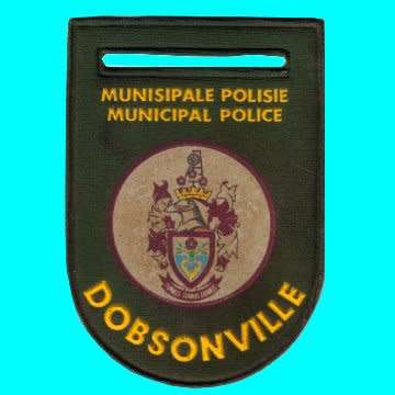 Apartheid Era - Municipal Police Dobsonville - Rubberized Shoulder Flash.