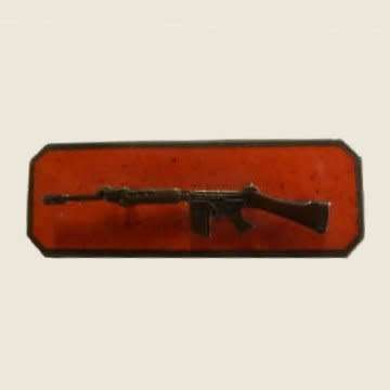Army Small Arms Competition Qualification Bar -  Bronze On Red - 2 Piece.