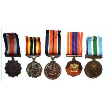 Set Of Five S.A.D.F Full Size Medals - Numbered With Original General Service Box - Numbered.