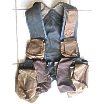 P83 Battle Jacket with two dark brown pouches as used by the S.W.A. Territorial Forces.