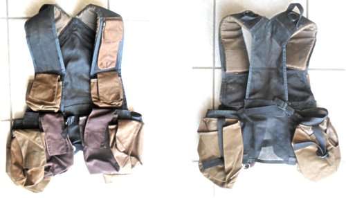 P83 Battle Jacket with two dark brown pouches as used by the S.W.A. Territorial Forces.