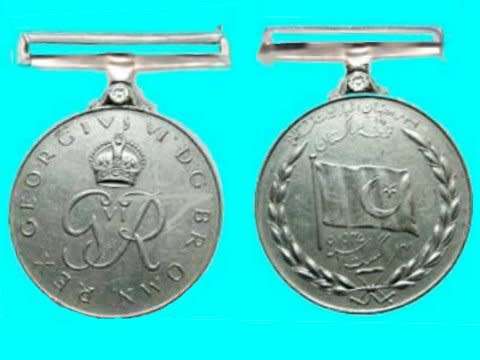 1947 Pakistan King George VI Independance Medal - Made out to 2107031  SPR Dalil Khan R.P.E.