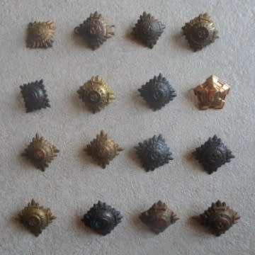 First And Second World War Officer Rank Pips.