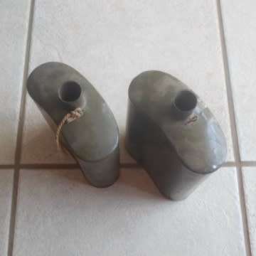 Two Second World War Water Bottles Without Corcks