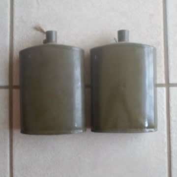 Two Second World War Water Bottles Without Corcks