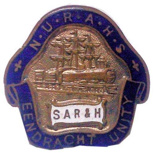 SA Railways and Harbours Collar Badge, 1930's.