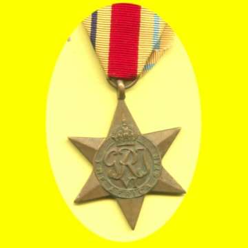 2nd. W.W.  1939-1945 African Star - Named.