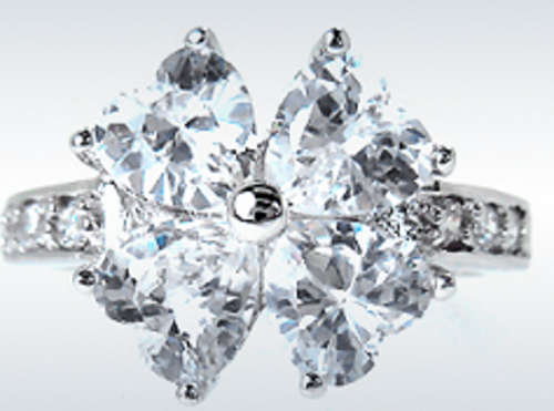 LAST**TOPAZ RHINESTONES WHITE GOLD GP**late entry**
