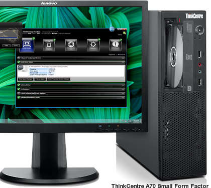 LENOVO THINKCENTRE A70- SFF! PENTIUM DUAL CORE 2.8GHZ, 2GB RAM, 500 HDD, GENUINE W7 PRO!!