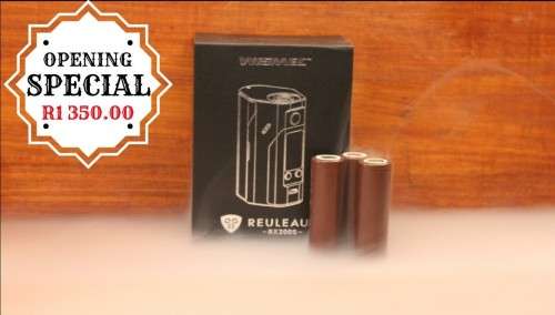 WISMEC RX200S 250W BOX MOD WITH 3 LG HG2 3000MAH 18650s