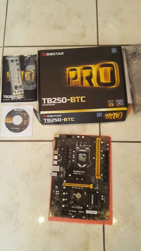 Biostar TB250-BTC Ver. 6.x Intel LGA1151 B250 Kaby Lake ATX Desktop Motherboard
