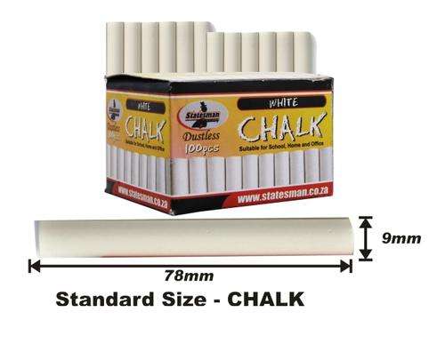 Standard Size White Chalk