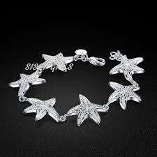Gorgeous Star Fish 925 Sterling Silver Imported Filled Bracelet with 925 Marking