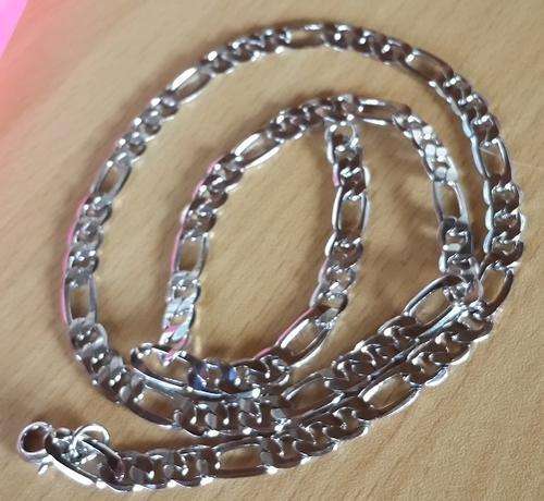 7mm 925 Sterling Silver Unisex Figaro Neck Chain Imported Filled Jewelry