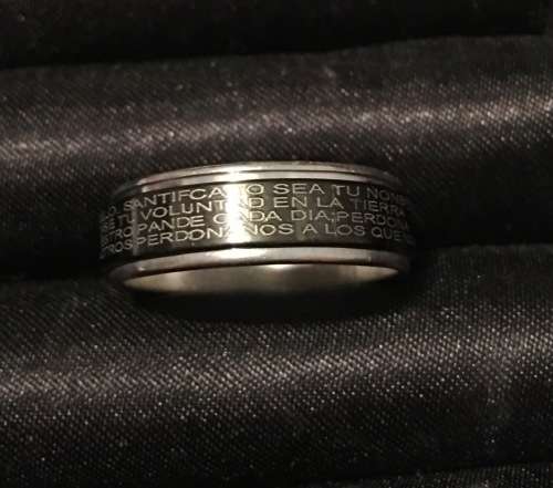 Stylish Imported Stainless Steel Spinner Wedding/Engagement Ring