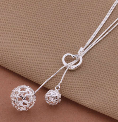 Absolutely Gorgeous 925 Sterling Silver Charm Necklace Imported Filled Jewelry