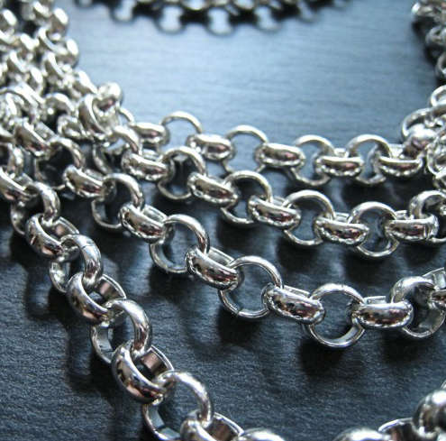 Gorgeous Stain and Steel Imported Rolo Unisex Neck Chain