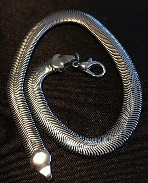 Charming Stainless Steal Fishbone Unisex Imported Bracelet