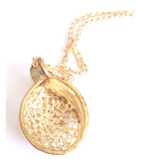 Sparkling Diamante Set in 9ct Yellow Rolled Gold Imported Neck and Earring Set
