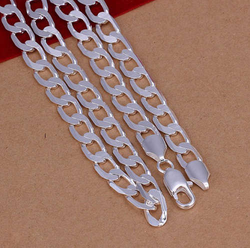 6mm Impressive 925 Sterling Silver Imported Filled Unisex Neck Chain
