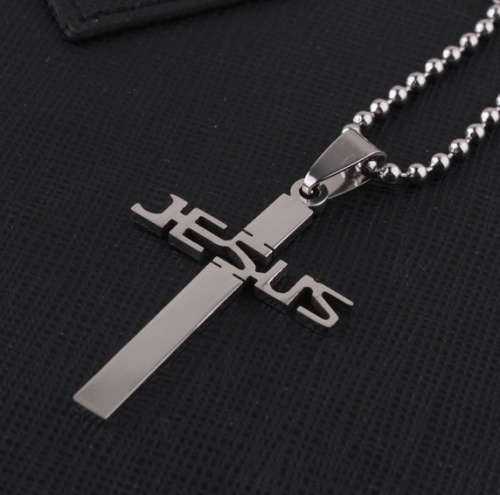 Awesome  316L Stainless Steel Cross Pendant with Unisex Neck Cain